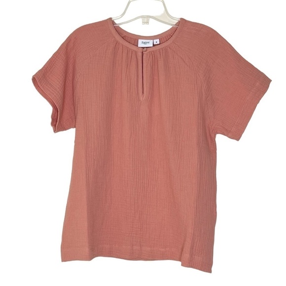 NEW Saint Tropez Canyon Clay Luisz Gauze Top US M - Picture 3 of 9